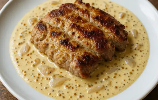 Araignée de porc à la moutarde à l’ancienne