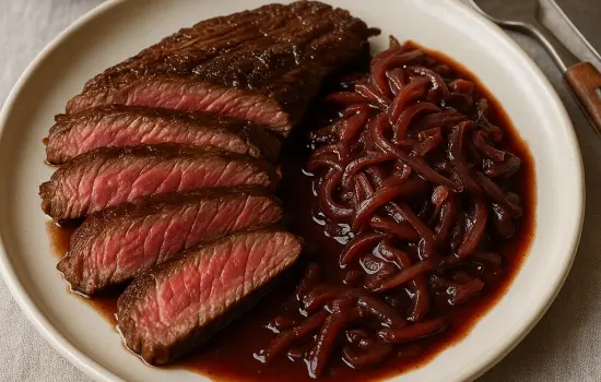 Bavette de bœuf à l'échalote à la française