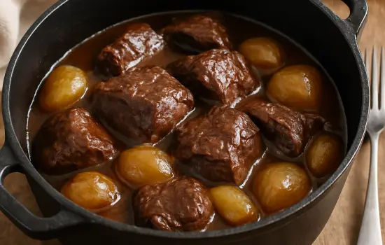 Bœuf aux oignons à l’ancienne