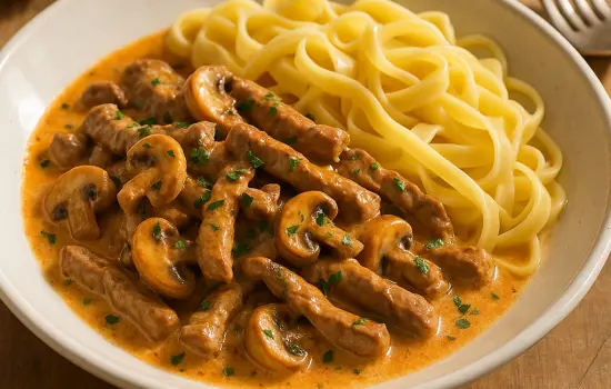 Bœuf Stroganoff à la française