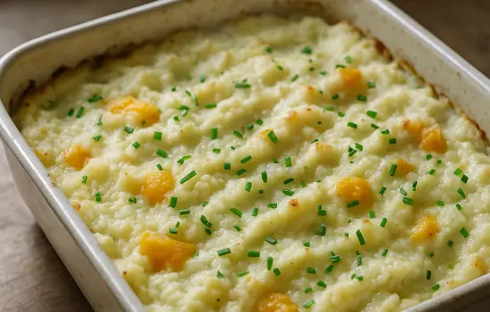Brandade de chou-fleur au haddock et à la ciboulette
