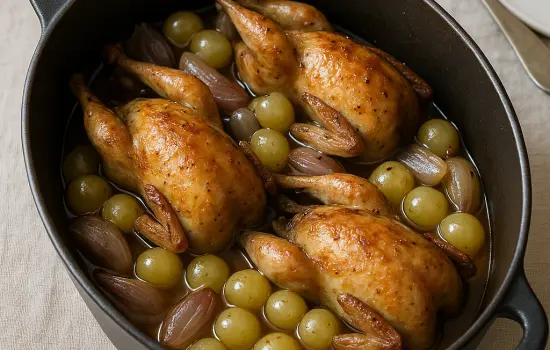 Caille aux raisins à l’ancienne