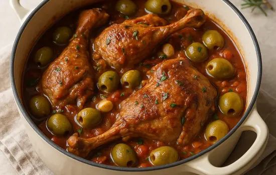 Canard aux olives à la provençale