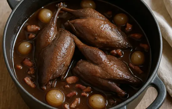 Civet de pigeon traditionnel