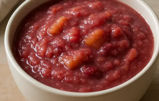 Compote de prunes et pommes maison à la cannelle