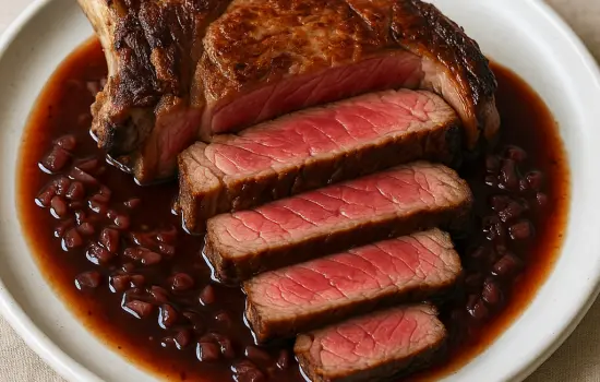 Côte de bœuf marchand de vin à la française