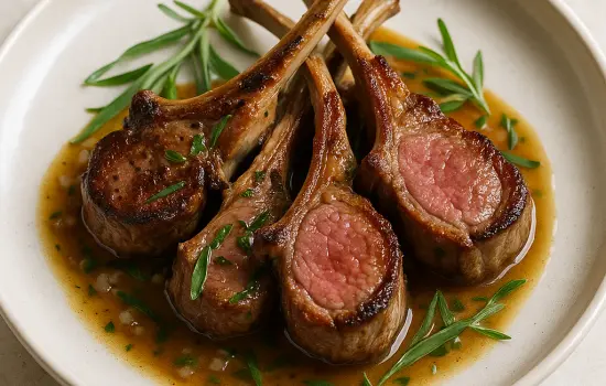 Côtes d’agneau à l’estragon à la française