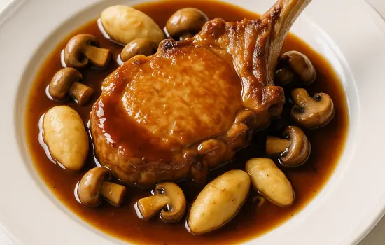 Côtes de veau sauce financière à la française