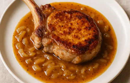 Côtes de veau sauce Robert à l’ancienne