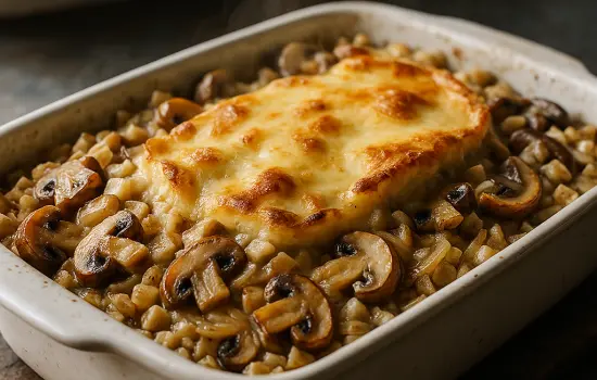 Croziflette aux champignons et oignons fondus facile