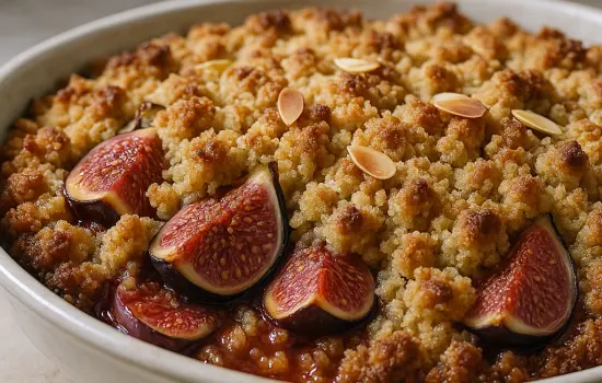 Crumble de figues aux amandes facile