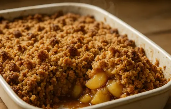 Crumble de pommes au spéculoos facile