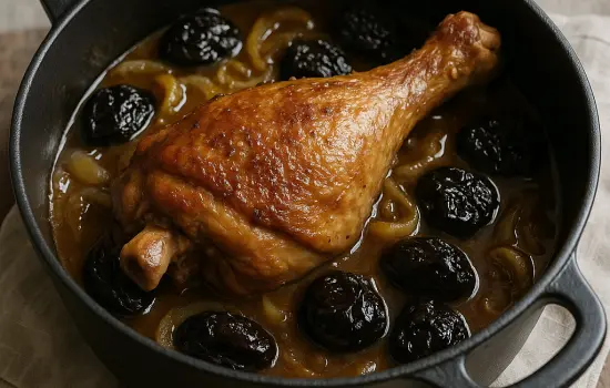 Cuisse de dinde aux pruneaux à l’ancienne