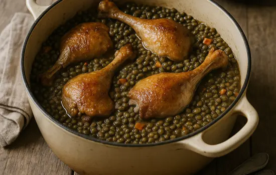Cuisses de canard aux lentilles à l’ancienne