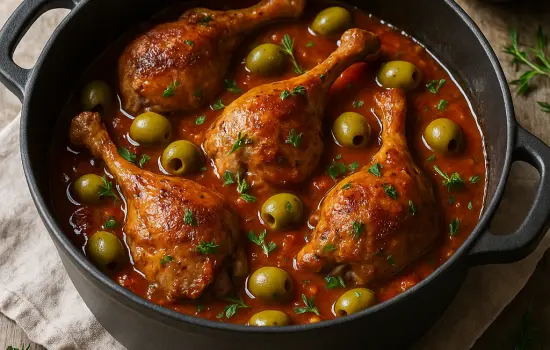 Cuisses de canard aux olives à la provençale