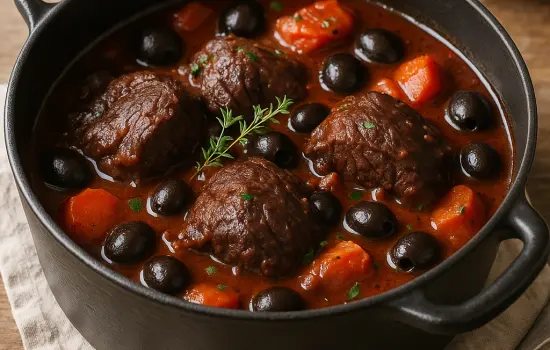 Daube de joues de bœuf à la provençale