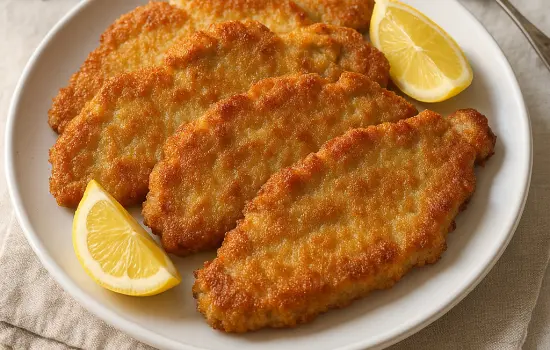 Escalopes de veau à la milanaise à la française