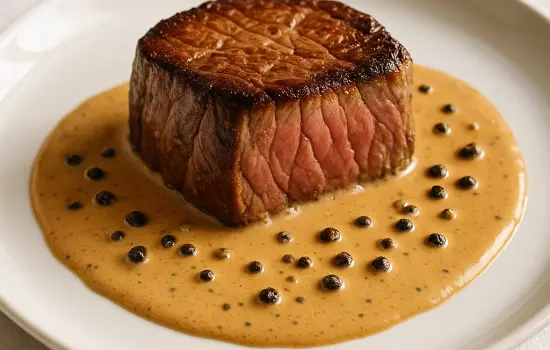 Filet de bœuf sauce au poivre à la française