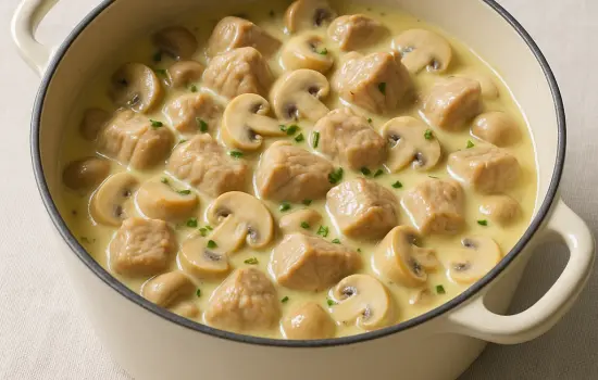 Fricassée de veau à l’ancienne