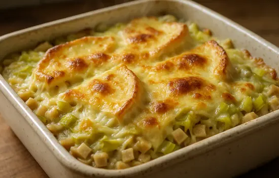 Gratin de crozets aux poireaux et reblochon facile