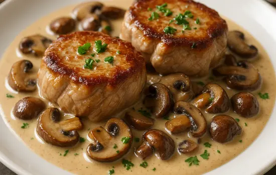 Grenadin de veau sauce forestière à la française