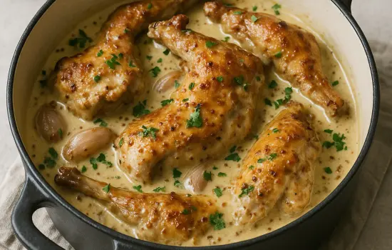 Lapin à la moutarde à l’ancienne