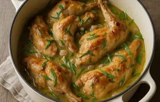 Lapin à l’estragon à l’ancienne