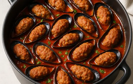 Moules farcies à la sétoise
