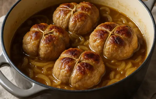 Paupiettes de porc à l’ancienne