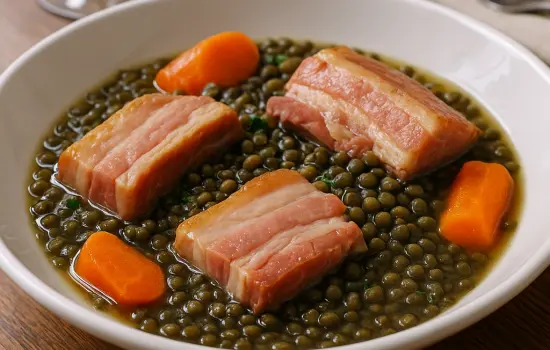 Petit salé aux lentilles