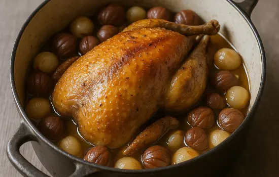 Pintade aux marrons à l’ancienne