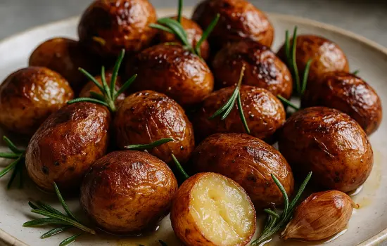 Pommes de terre grenaille rôties au romarin