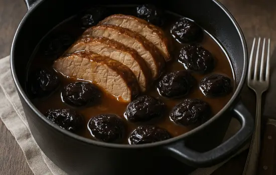 Porc aux pruneaux et à l’armagnac à l’ancienne