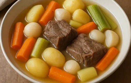 Pot-au-feu de bœuf traditionnel