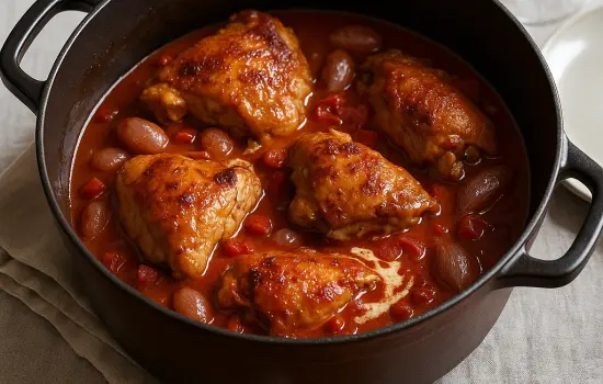 Poulet au vinaigre traditionnel
