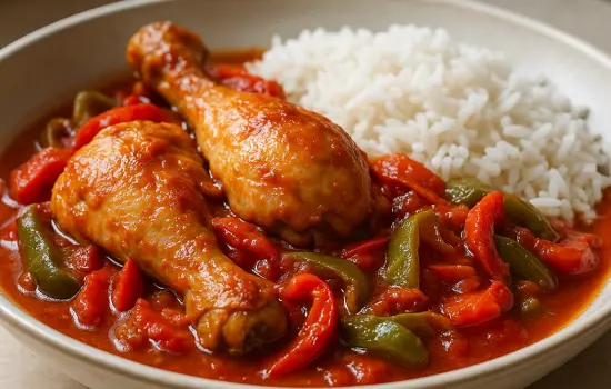 Poulet basquaise facile