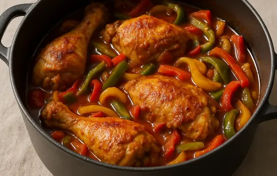 Poulet basquaise traditionnel