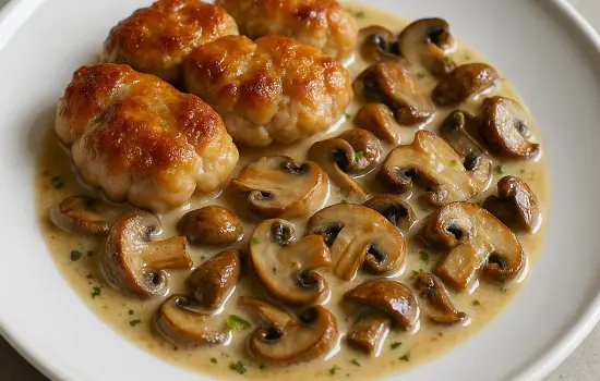 Ris de veau aux champignons à la crème