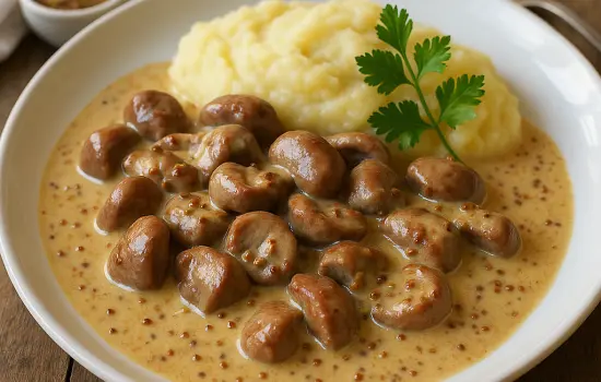 Rognons de veau à la moutarde à l’ancienne