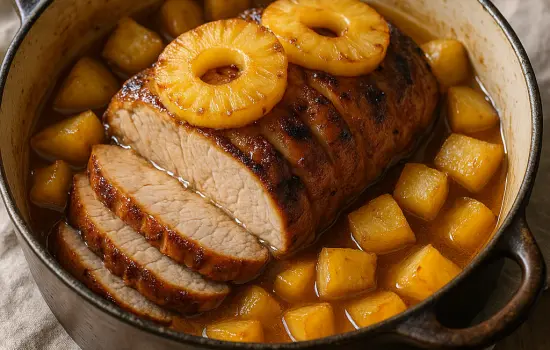 Rôti de porc à l’ananas à l’ancienne