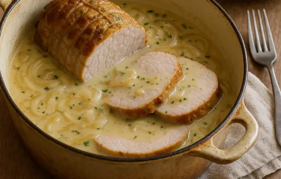 Rôti de porc au lait à l’ancienne