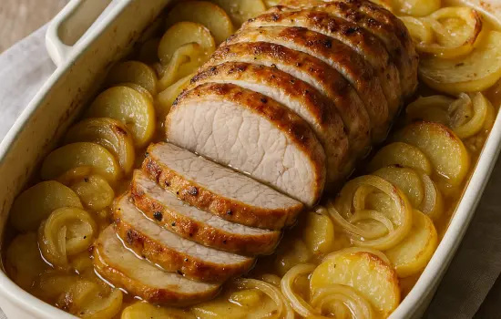 Rôti de porc boulangère à l’ancienne