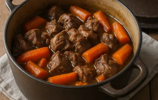 Sauté d’agneau aux carottes à l’ancienne