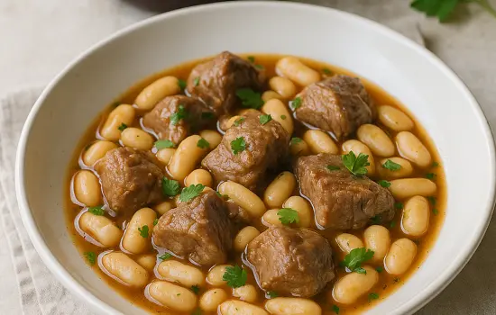 Sauté d’agneau aux haricots blancs à l’ancienne