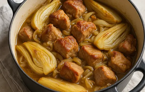 Sauté de porc aux fenouils à l’ancienne