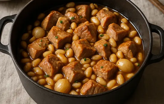 Sauté de porc aux haricots blancs à l’ancienne