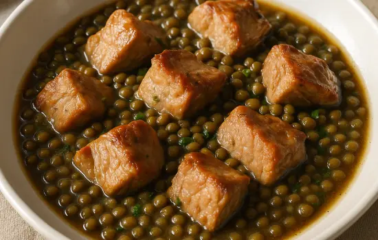 Sauté de porc aux lentilles à l’ancienne