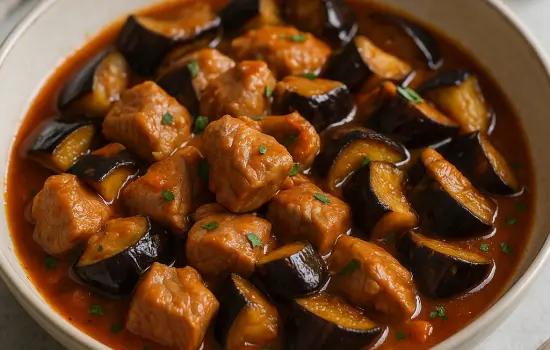 Sauté de veau aux aubergines à la provençale