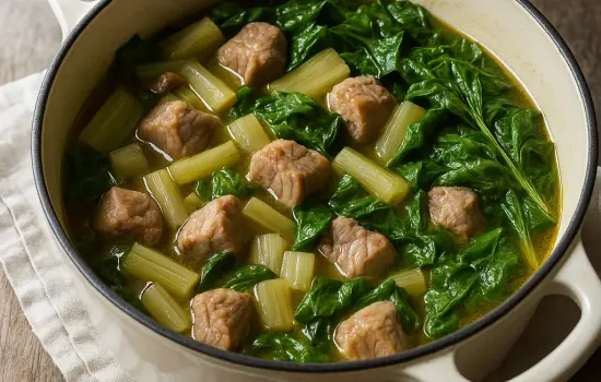 Sauté de veau aux blettes à l’ancienne