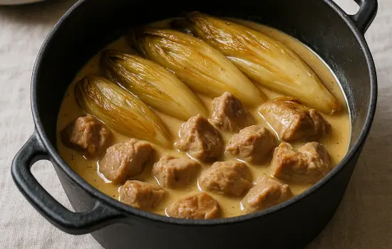 Sauté de veau aux endives à l’ancienne